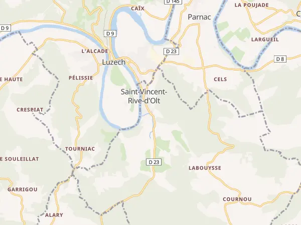 Plan de Saint-Vincent-Rive-d’Olt