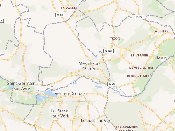 Plan de Mesnil-sur-l’Estrée
