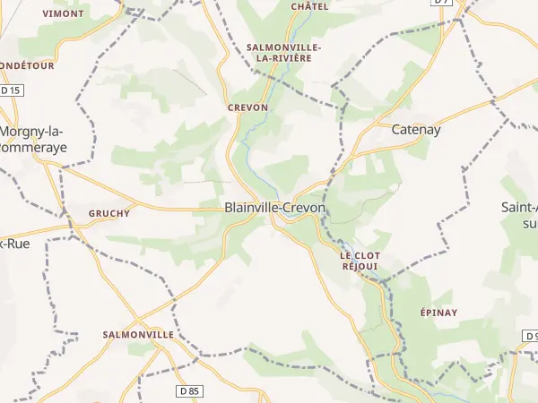 Plan de Blainville-Crevon