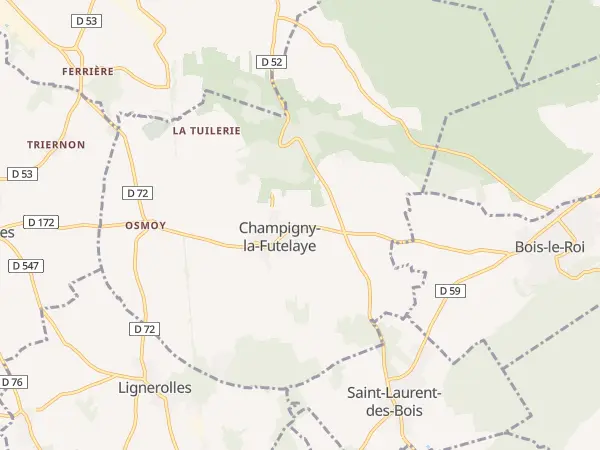 Plan de Champigny-la-Futelaye