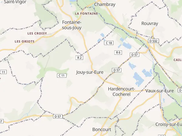 Plan de Jouy-sur-Eure