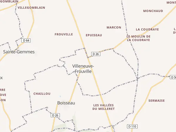 Plan de Villeneuve-Frouville