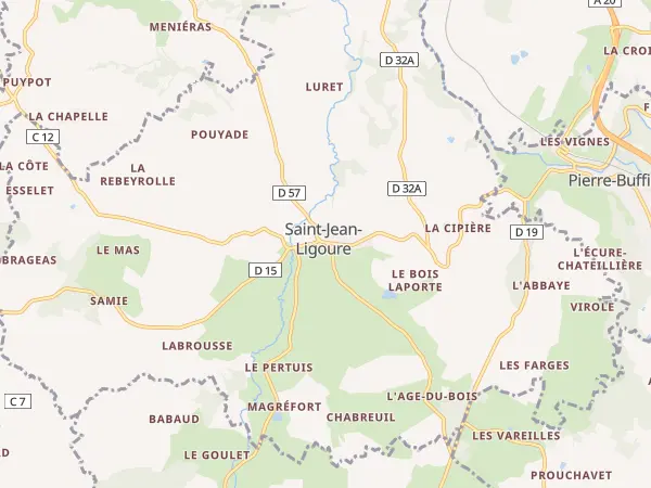 Plan de Saint-Jean-Ligoure