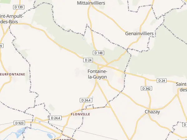 Plan de Fontaine-la-Guyon