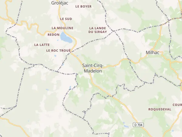 Plan de Saint-Cirq-Madelon