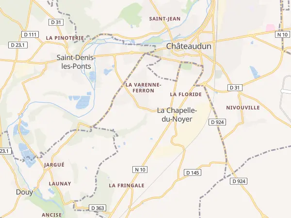 Plan de La Chapelle-du-Noyer