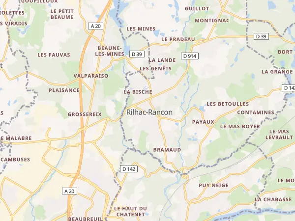 Plan de Rilhac-Rancon
