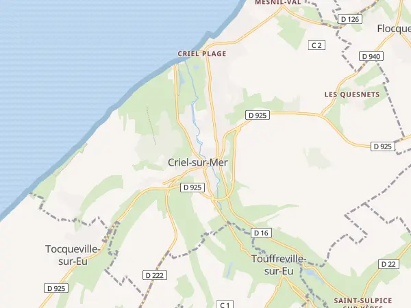 Plan de Criel-sur-Mer