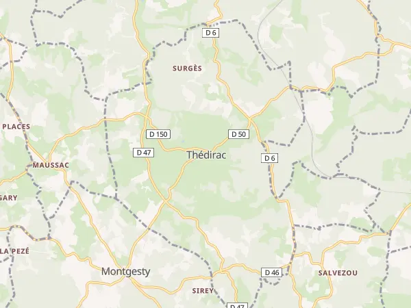 Plan de Thédirac