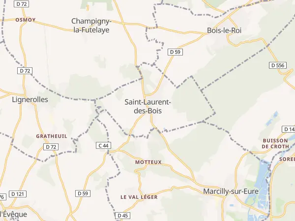 Plan de Saint-Laurent-des-Bois