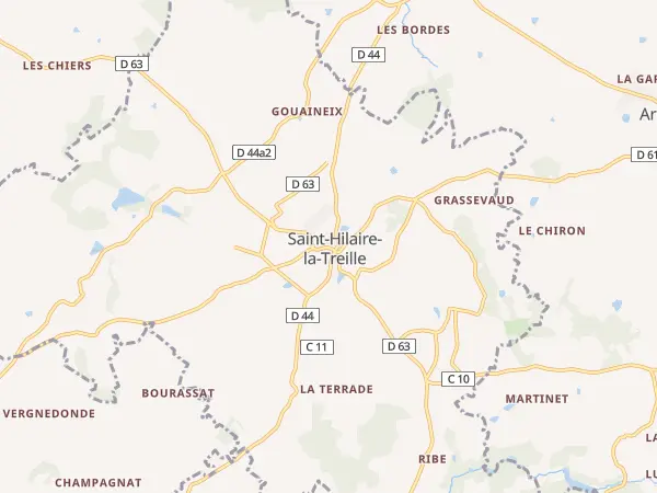 Plan de Saint-Hilaire-la-Treille