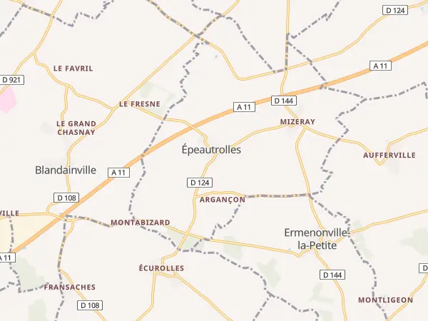Plan de Épeautrolles