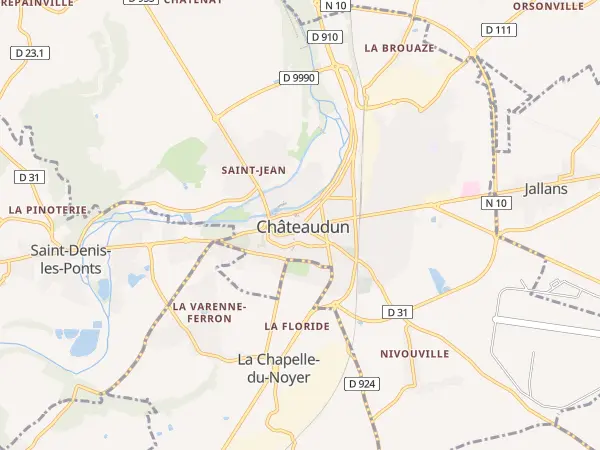 Plan de Châteaudun