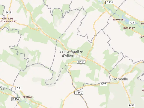 Plan de Sainte-Agathe-d’Aliermont