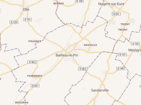Plan de Bailleau-le-Pin