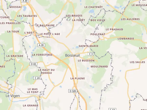 Plan de Boisseuil