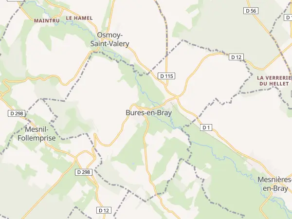 Plan de Bures-en-Bray