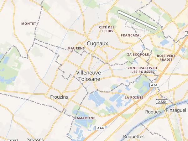 Plan de Villeneuve-Tolosane
