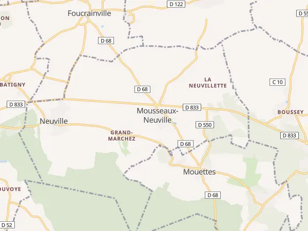 Plan de Mousseaux-Neuville