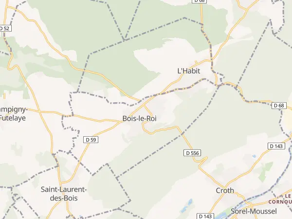 Plan de Bois-le-Roi