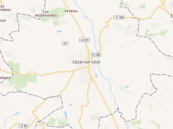 Plan de Lézat-sur-Lèze