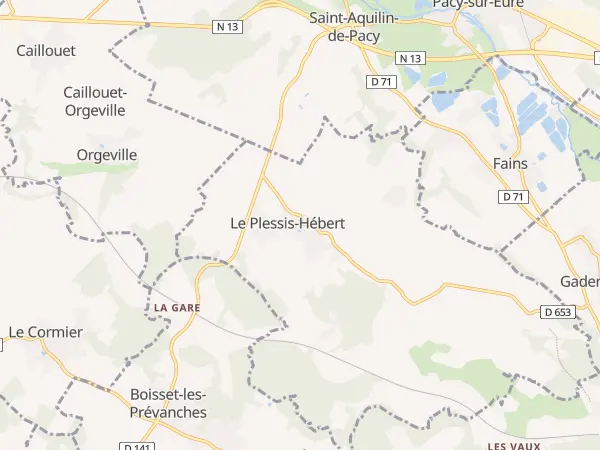 Plan du Plessis-Hébert