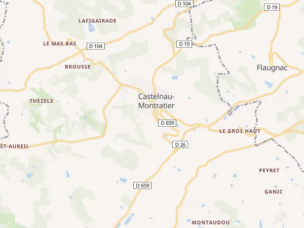 Plan de Castelnau-Montratier