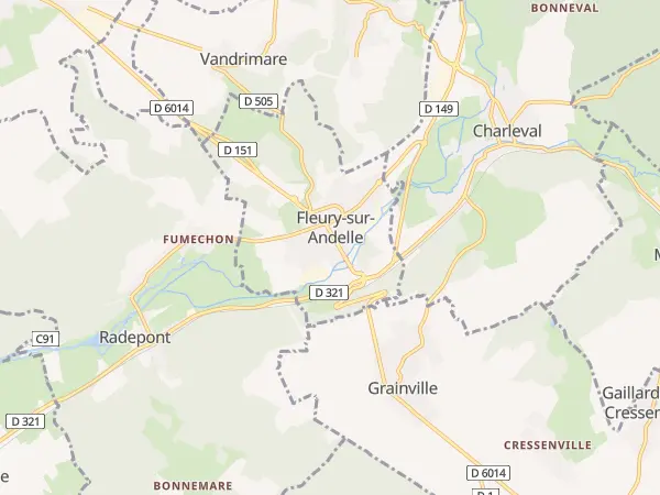 Plan de Fleury-sur-Andelle
