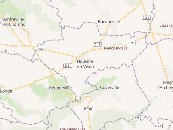 Plan de Houville-en-Vexin