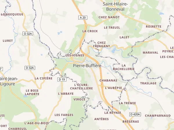 Plan de Pierre-Buffière
