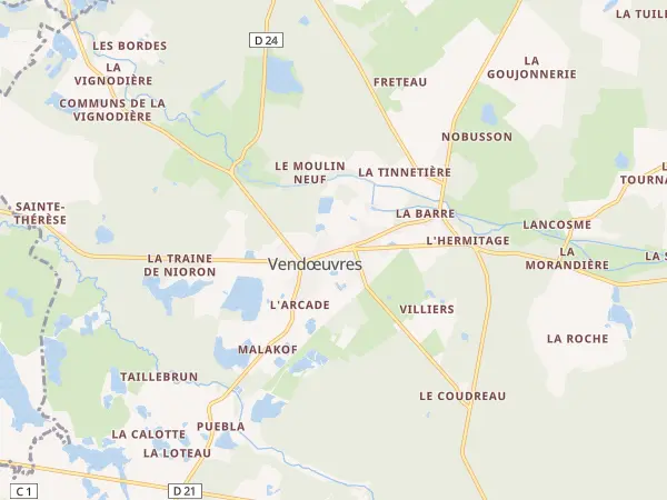 Plan de Vendœuvres