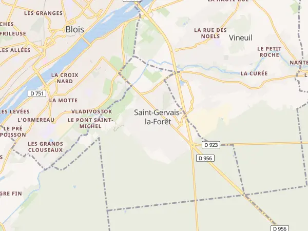 Plan de Saint-Gervais-la-Forêt