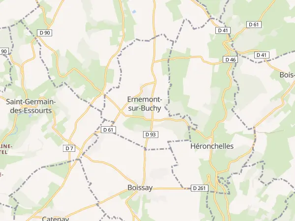 Plan de Ernemont-sur-Buchy