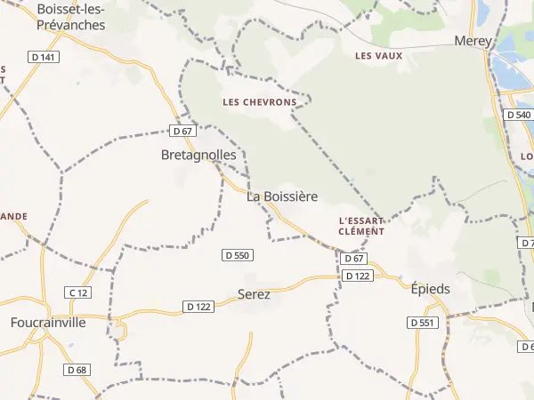 Plan de La Boissière