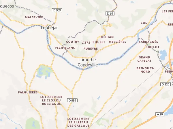 Plan de Lamothe-Capdeville