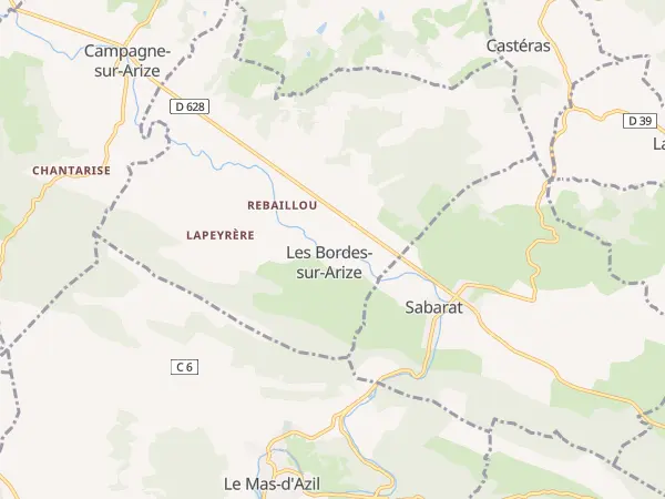 Plan des Bordes-sur-Arize