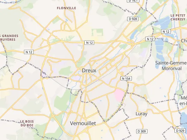 Plan de Dreux