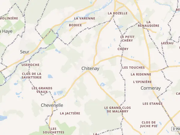 Plan de Chitenay