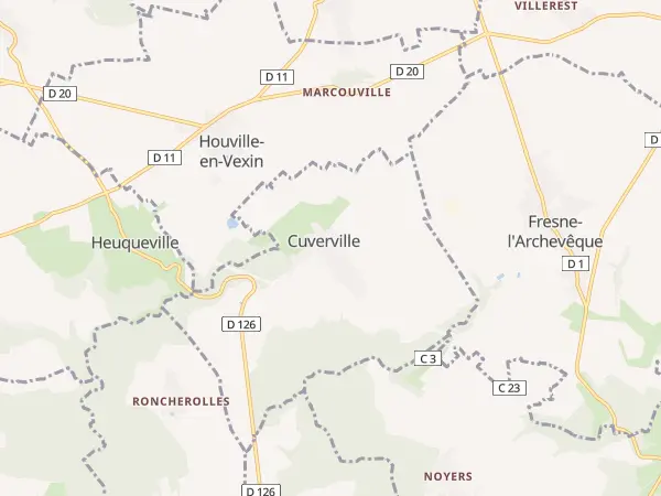 Plan de Cuverville