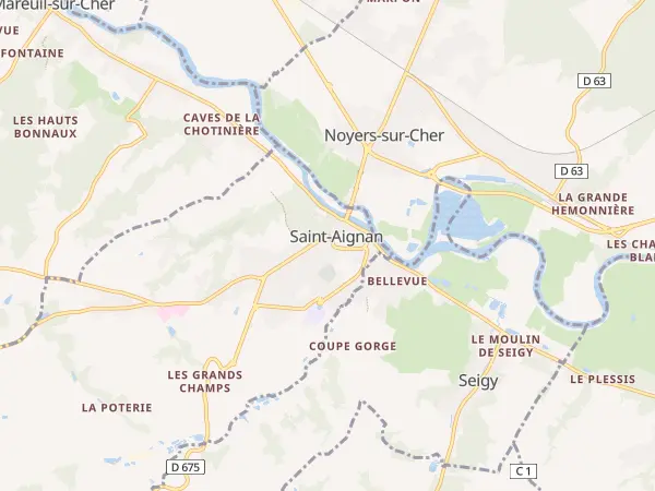 Plan de Saint-Aignan