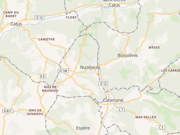 Plan de Nuzéjouls