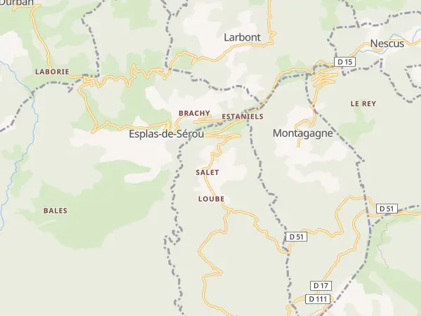 Plan de Sentenac-de-Sérou