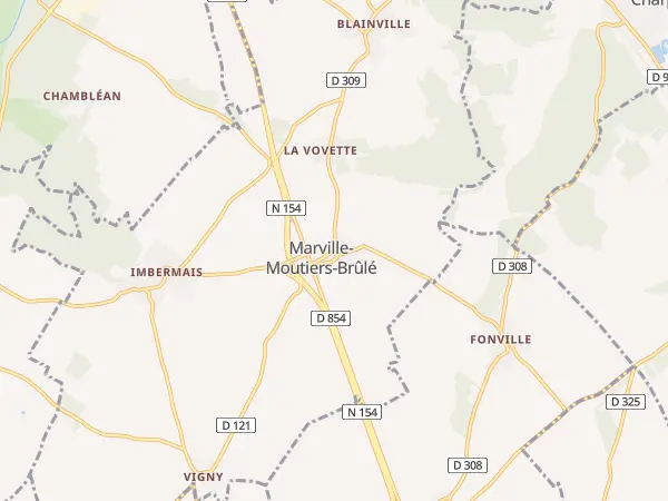 Plan de Marville-Moutiers-Brûlé