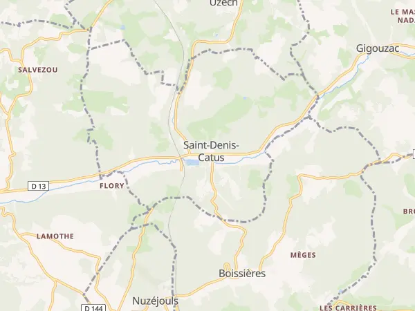Plan de Saint-Denis-Catus
