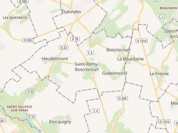 Plan de Saint-Rémy-Boscrocourt