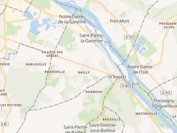 Plan de Saint-Pierre-la-Garenne