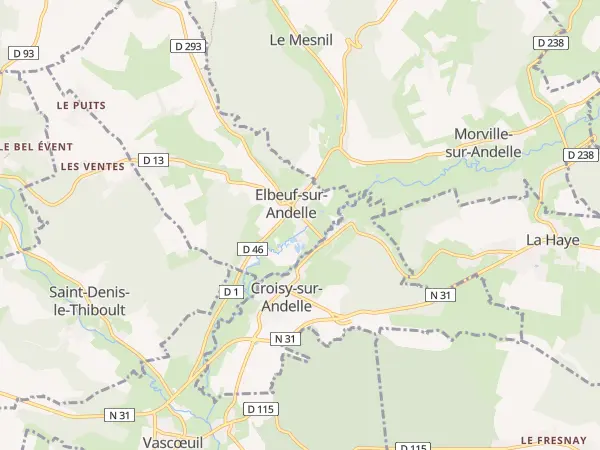 Plan de Elbeuf-sur-Andelle