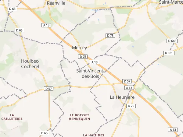 Plan de Saint-Vincent-des-Bois