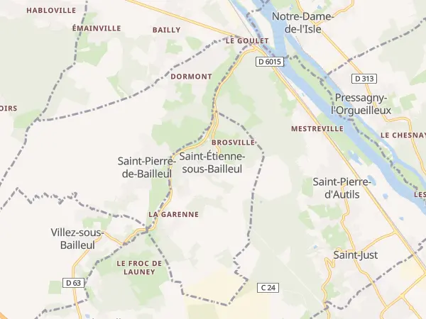 Plan de Saint-Étienne-sous-Bailleul