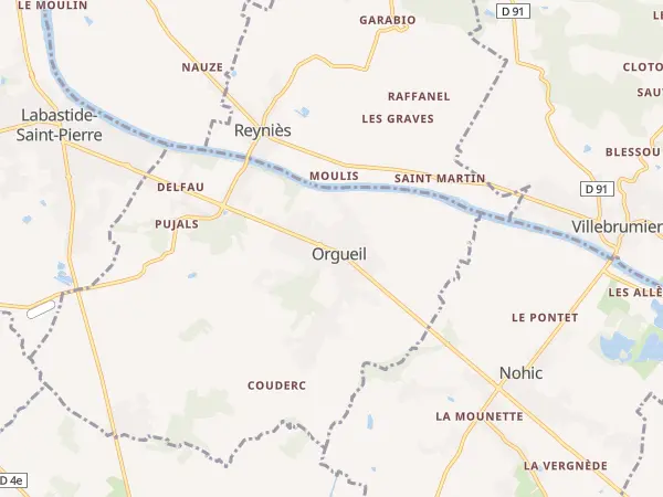 Plan de Orgueil